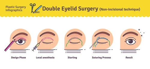 double eyelid surgery non-incisional method